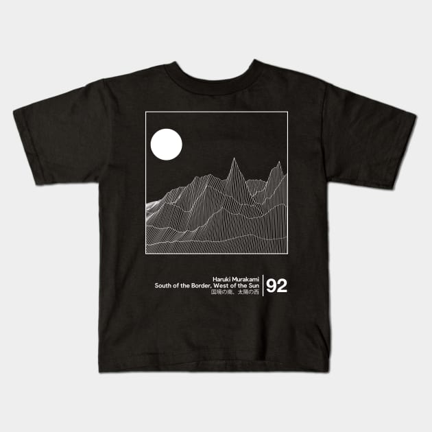 Haruki Murakami / Minimalist Style Graphic Artwork Kids T-Shirt by saudade